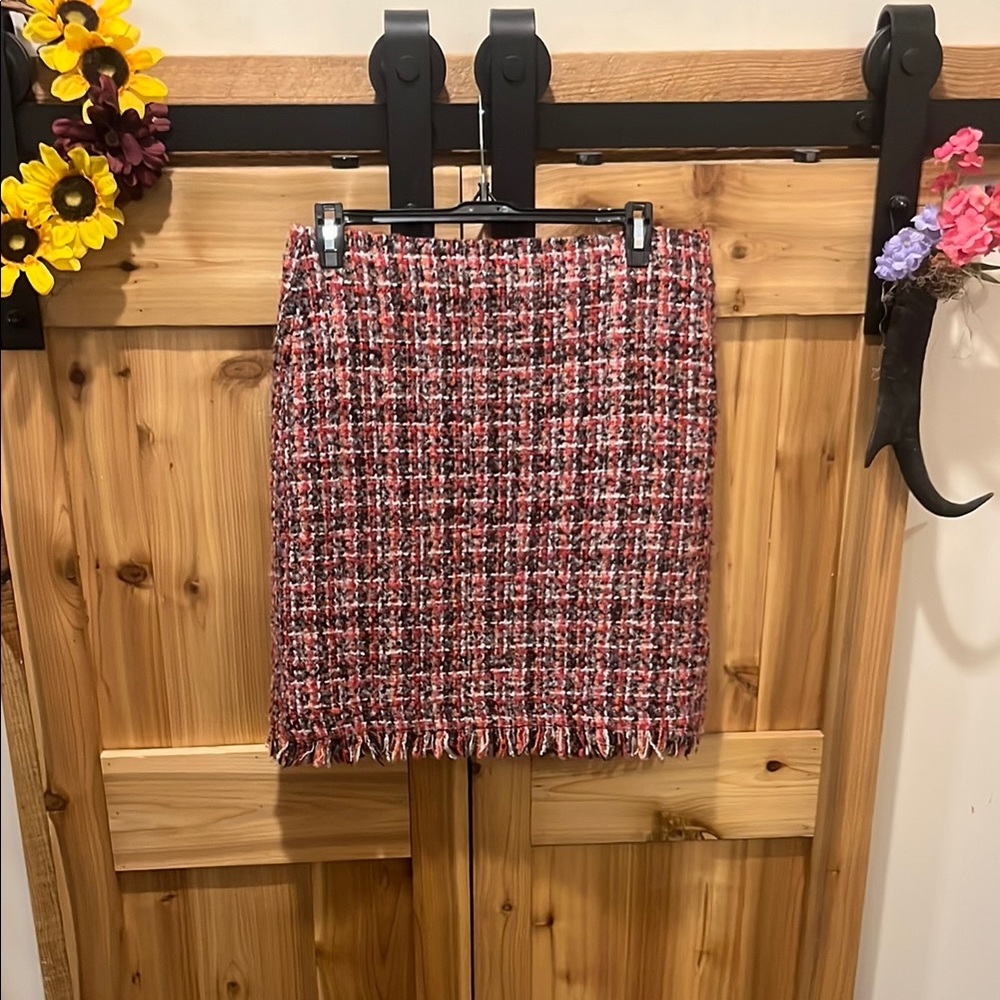 Talbots Textured Multicolor Pencil Skirt